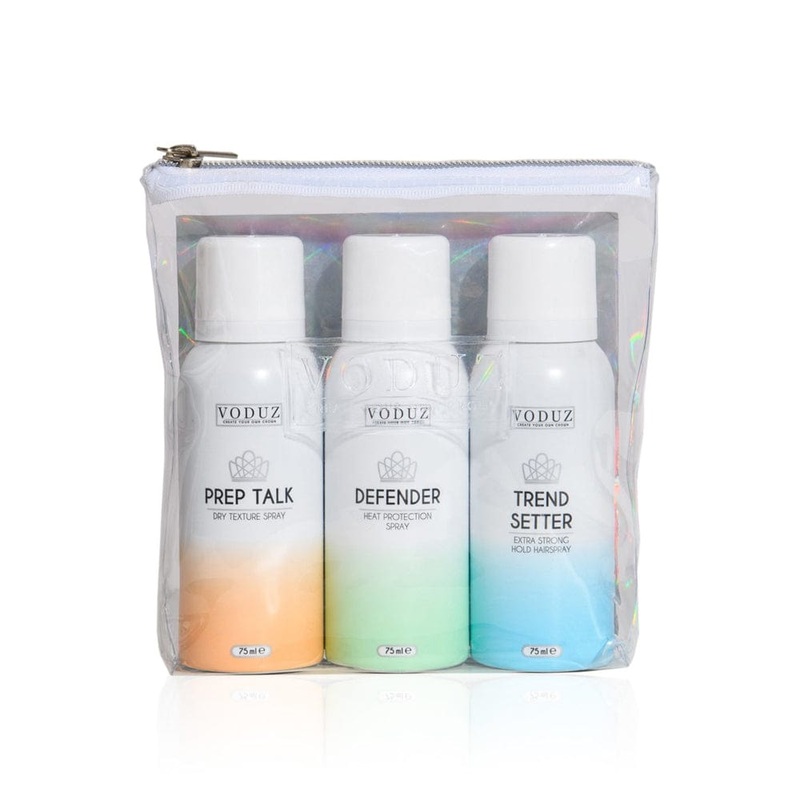 Voduz Jet, Set and Go Travel Aerosol Trio