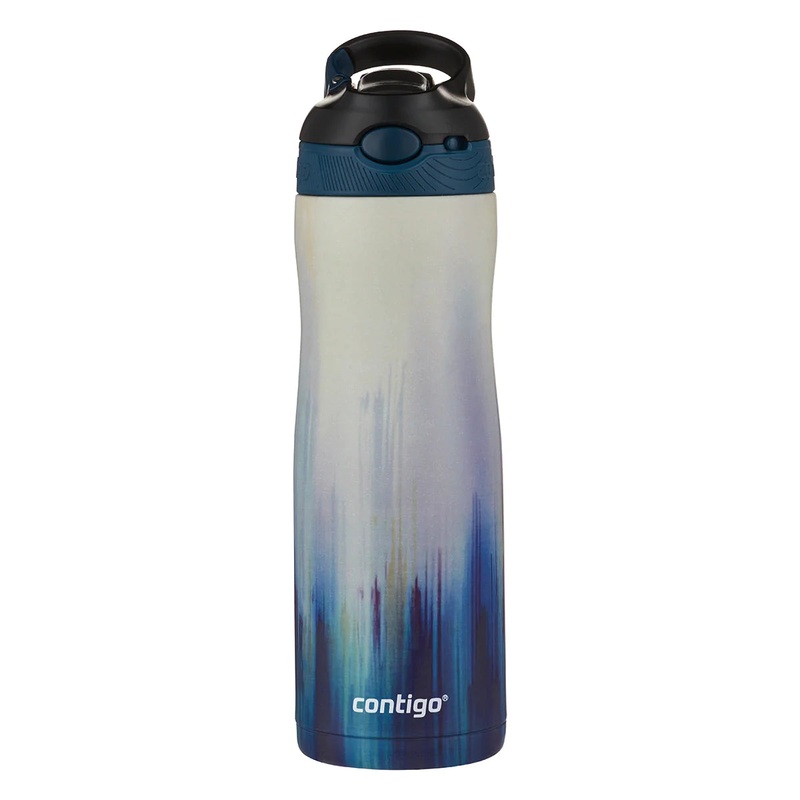 Contigo Autospout Ashland Couture Chill – Vacuum Insulated Stainless Steel Water Bottle, 590 ml, Merlot Airbrush