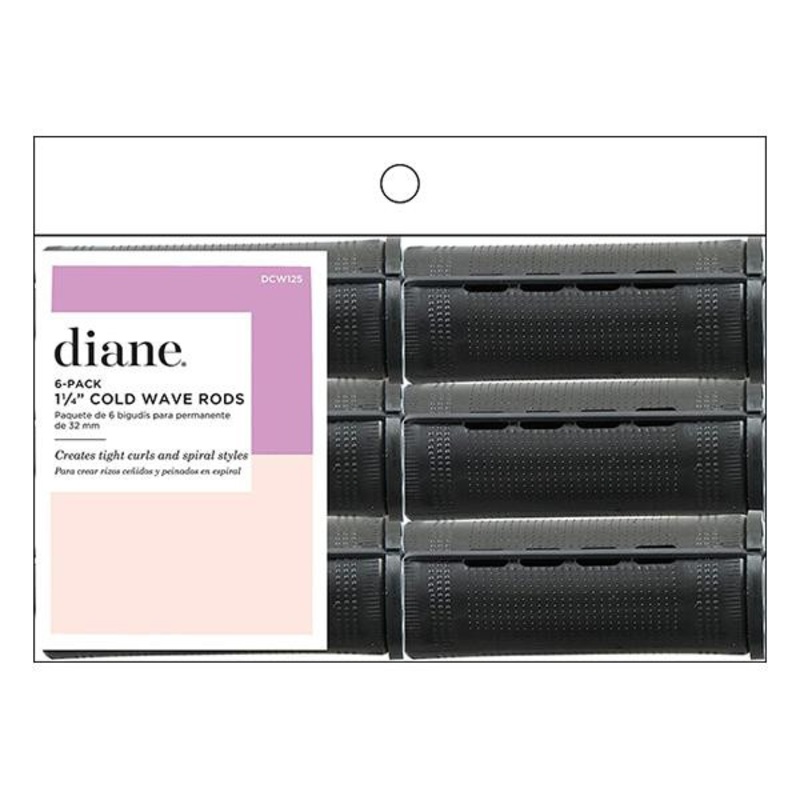 Diane — Jumbo cold wave rods Black 1 1/4″ 6/pack