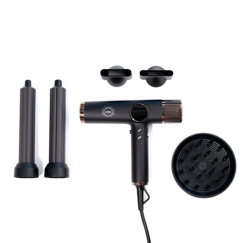 H2D XTREME FOUR IN ONE HAIR DRYER + STYLER BLACK