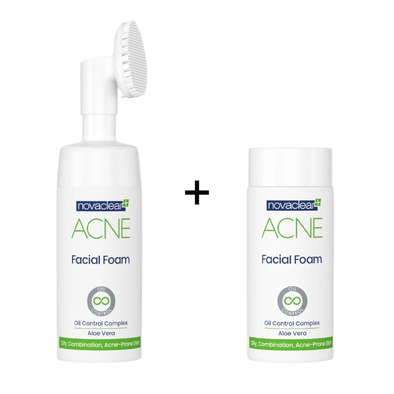 Novaclear Acne Facial Foam 100ml + Facial Foam Refill 100ml