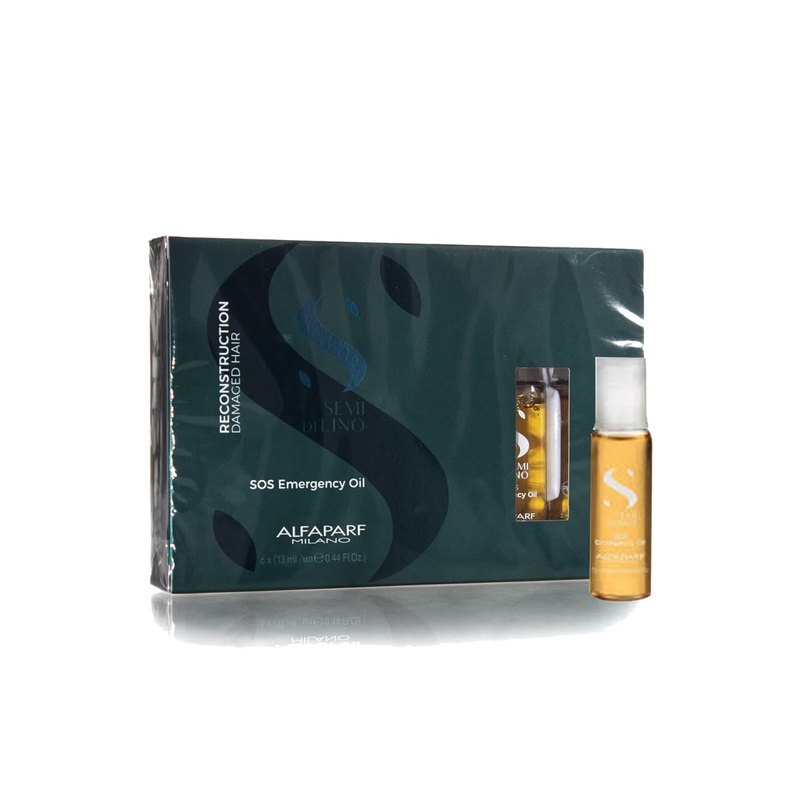 ALFAPARF MILANO SEMI DI LINO RECONSTRUCTION SOS EMERGENCY OIL 6 X 13ML