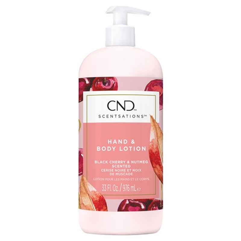 CND — Hand and Body Lotion – Black Cherry & Nutmeg 33oz