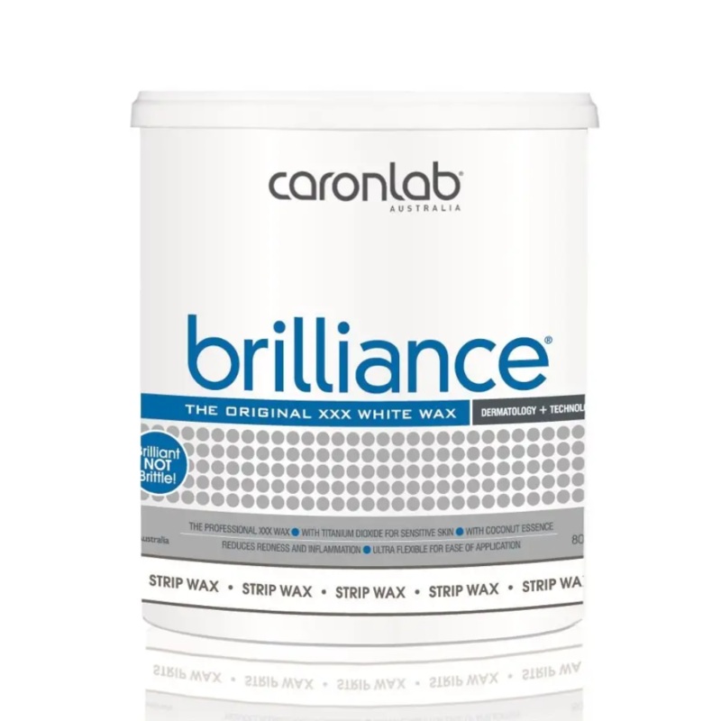 CARONLAB BRILLIANCE XXX WHITE STRIP WAX MICROWAVEABLE 800G