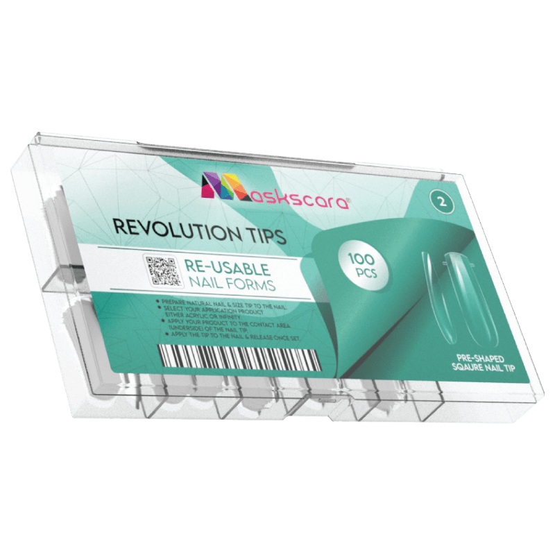 Dual Form Revolution Nail Tips (2) – Square Shape