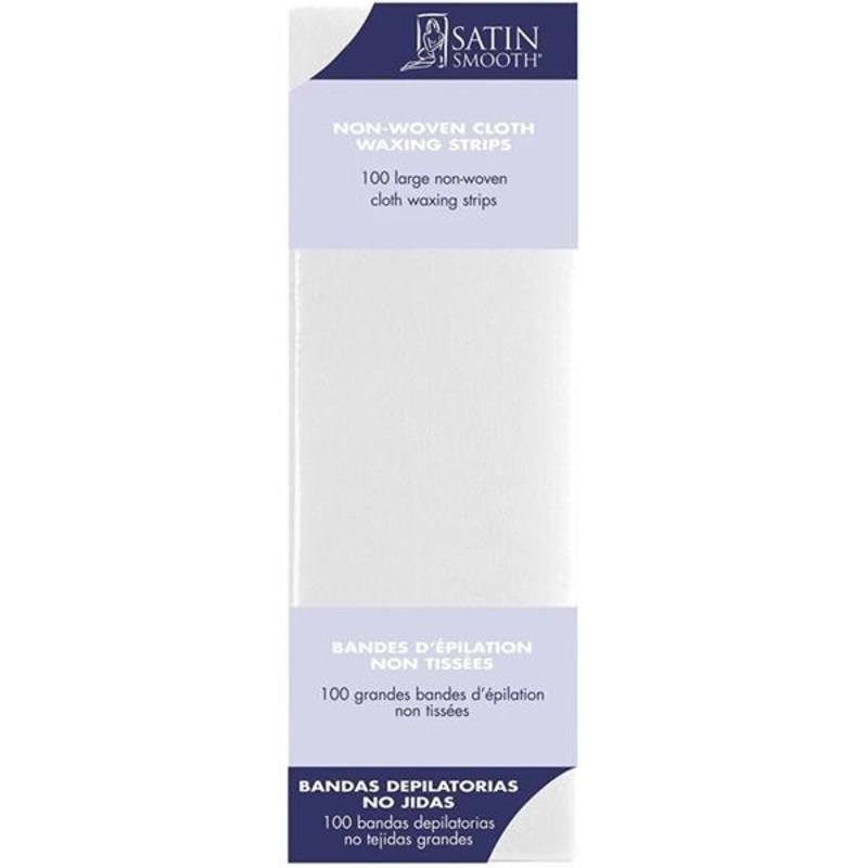 Satin Smooth — Large non-woven cloth waxing strips 100/pk – Larges
