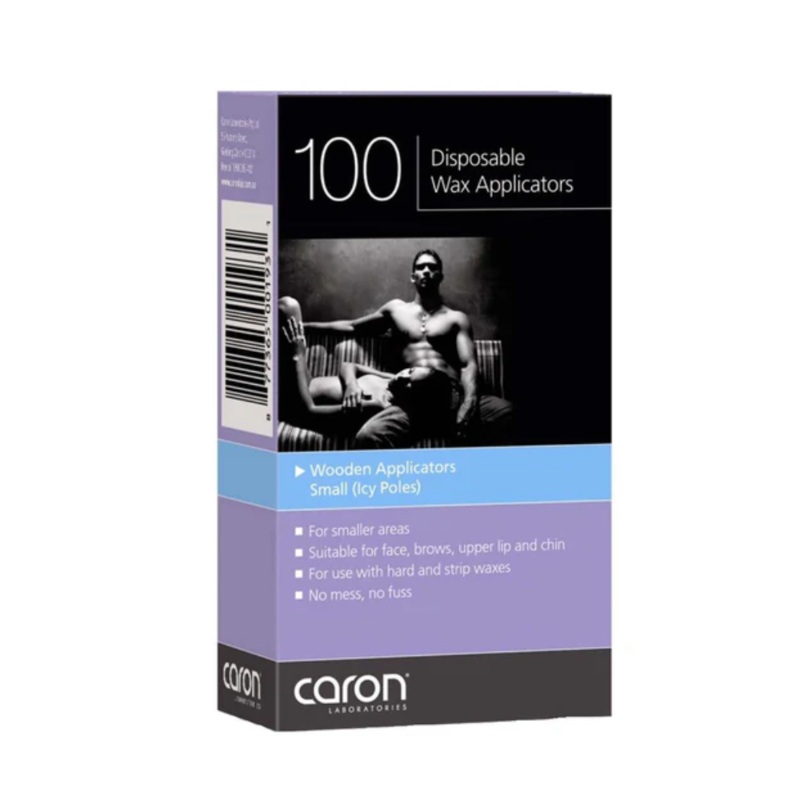 CARONLAB DISPOSABLE WAX APPLICATORS MAXI SPATULA 100 PACK