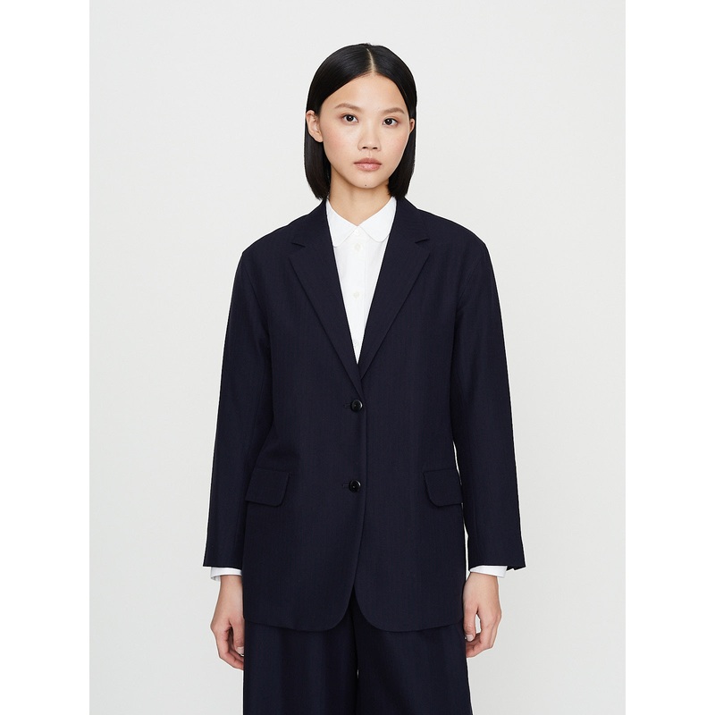 Loose Fit Jacket in Dark Navy