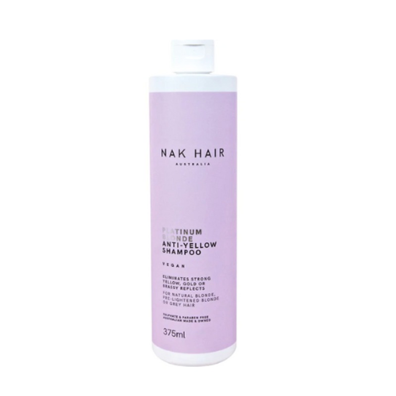 NAK HAIR Platinum Blonde Anti-Yellow Shampoo  |  Various Sizes *CLEARANCE
