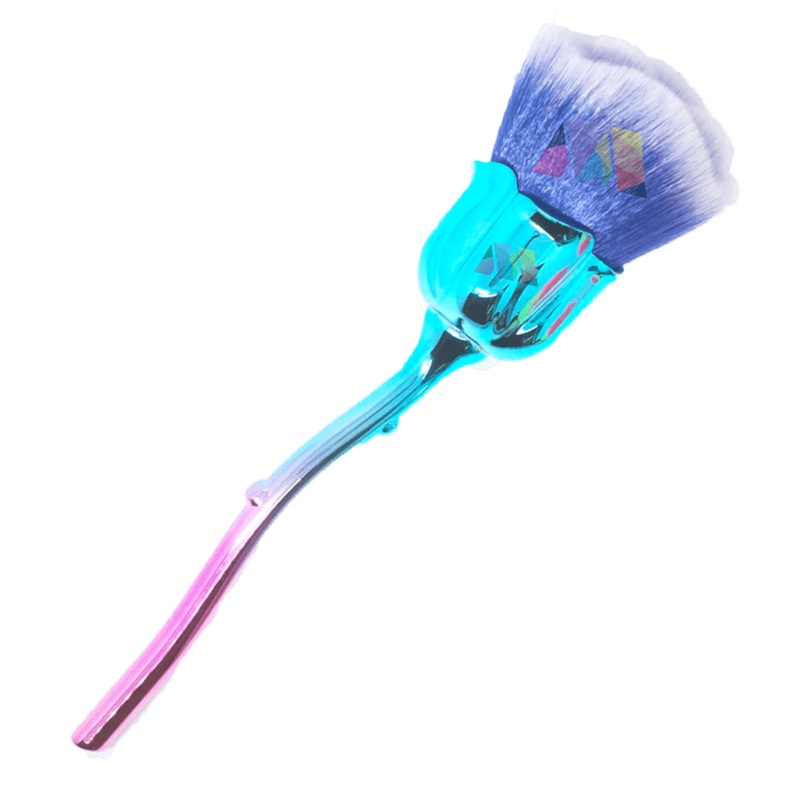 Boujee Rose Dusting Brush – Blue