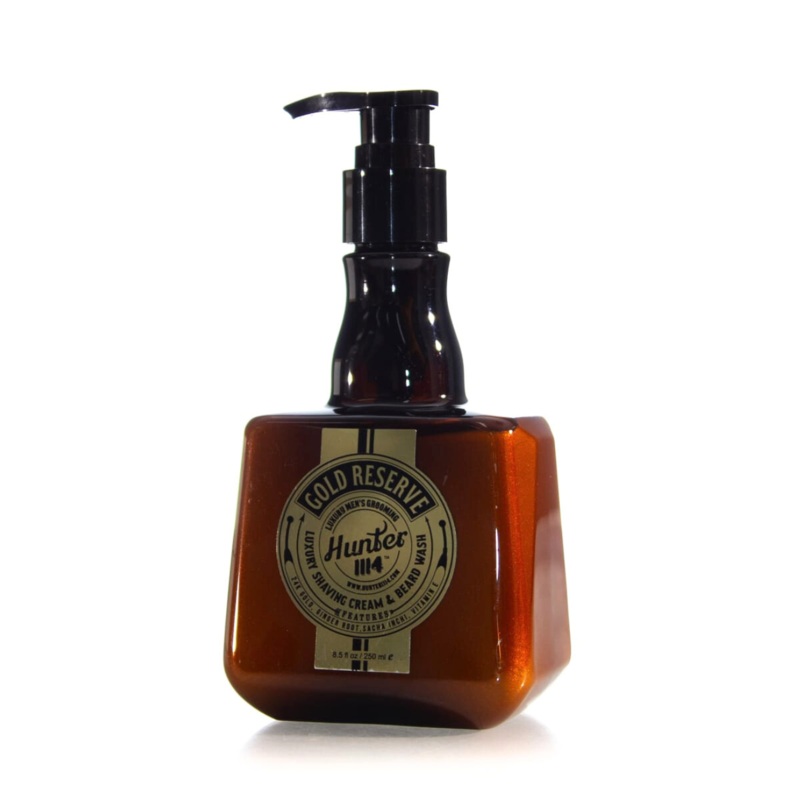 HUNTER 1114 Gold Reserve Luxury Shaving Cream & Beard Wash  |  Various Sizes