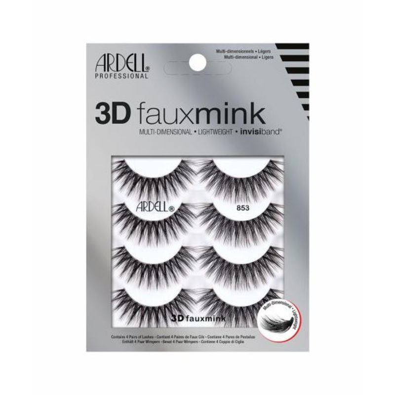 Ardell – Lashes — 3D Faux Mink – 853 – 4/Pack