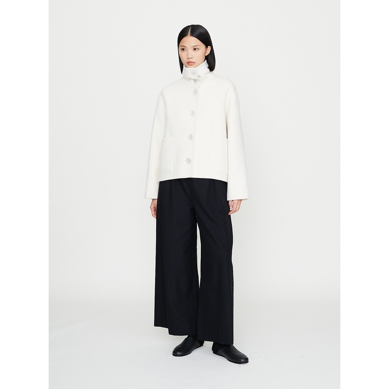 Enid Short Jacket in Bianco