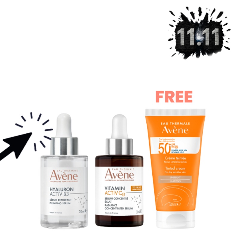 Avene – Hyaluron Activ B3 Serum & Vitamin Activ Cg Serum Bundle