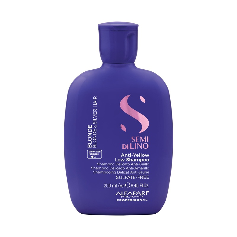 ALFAPARF MILANO SEMI DI LINO BLONDE ANTI YELLOW LOW SHAMPOO 250ML
