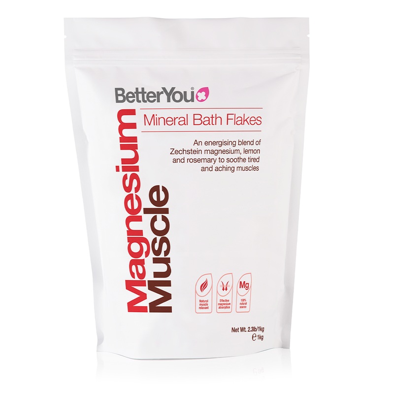 BetterYou – Magnesium Muscle Mineral Bath Flakes 1kg