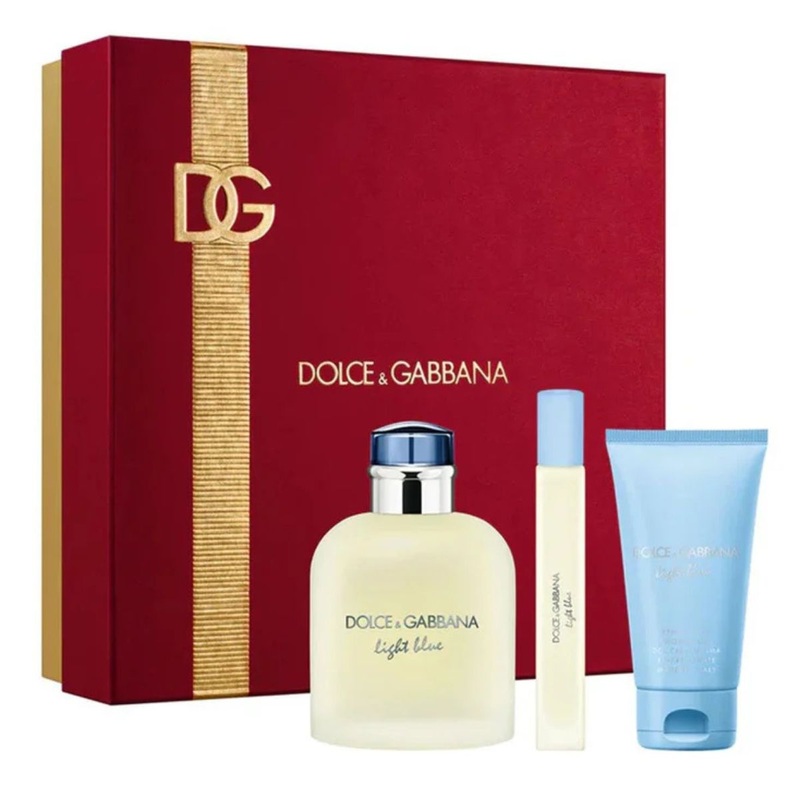 Dolce&Gabanna Light Blue Pour Homme 100ml Set + 50ml Shower Gel + 10ml Spray
