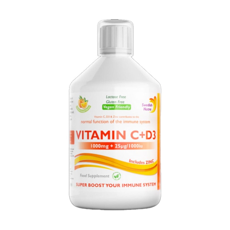 Swedish Nutra Vitamin C + D3 500ml