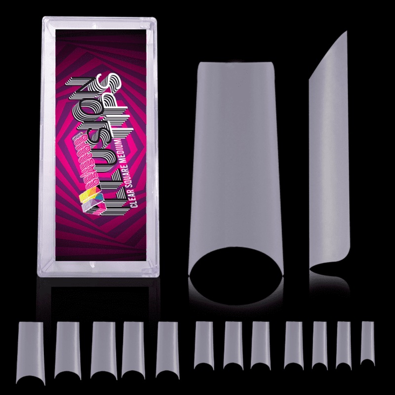 Illusion Tips Clear – (504 tips per box)
