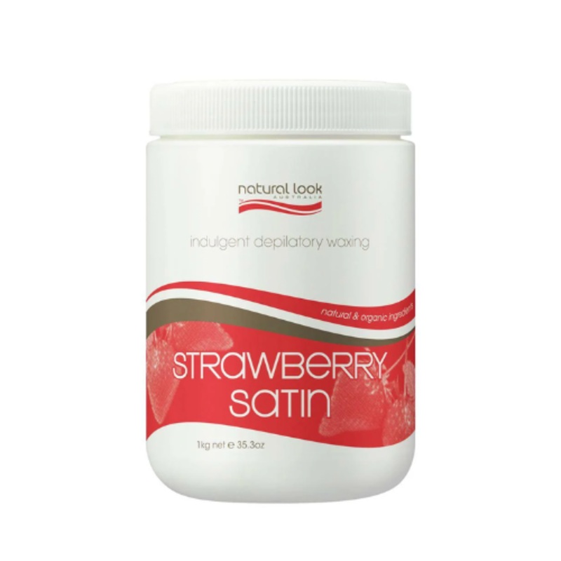 NATURAL LOOK STRAWBERRY SATIN STRIP WAX 1KG