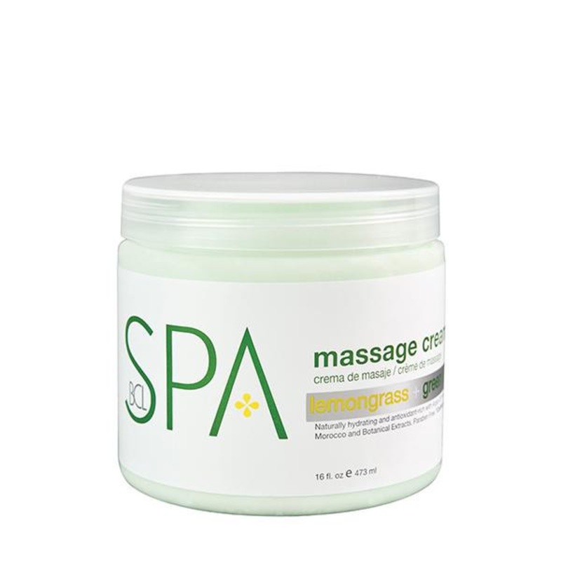 BCL — Massage Cream Lemongrass + Green Tea 16 oz