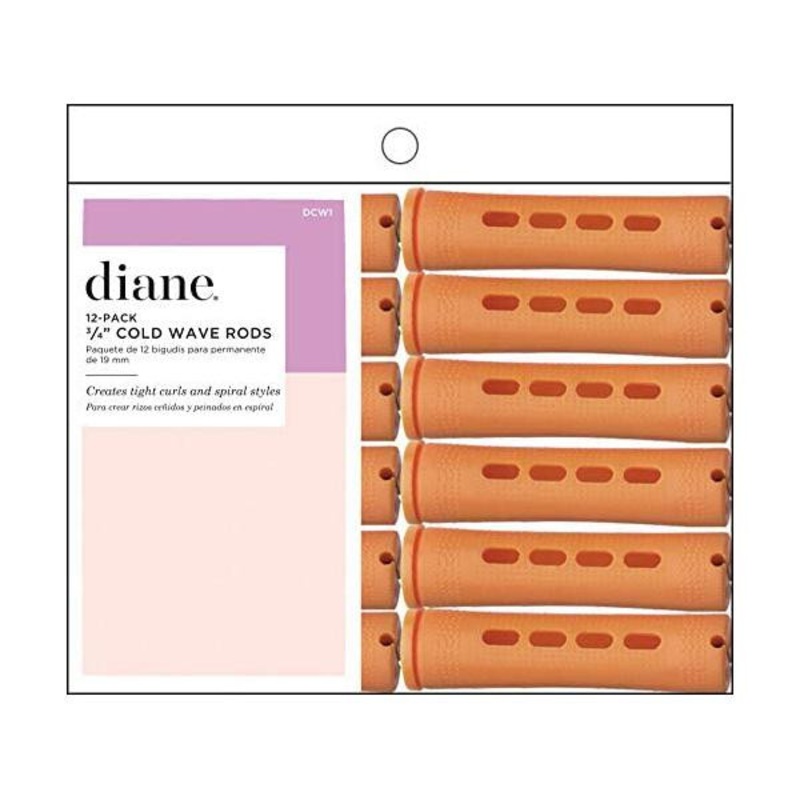 Diane — Cold wave rods Tangerine 3/4″ 12/pack