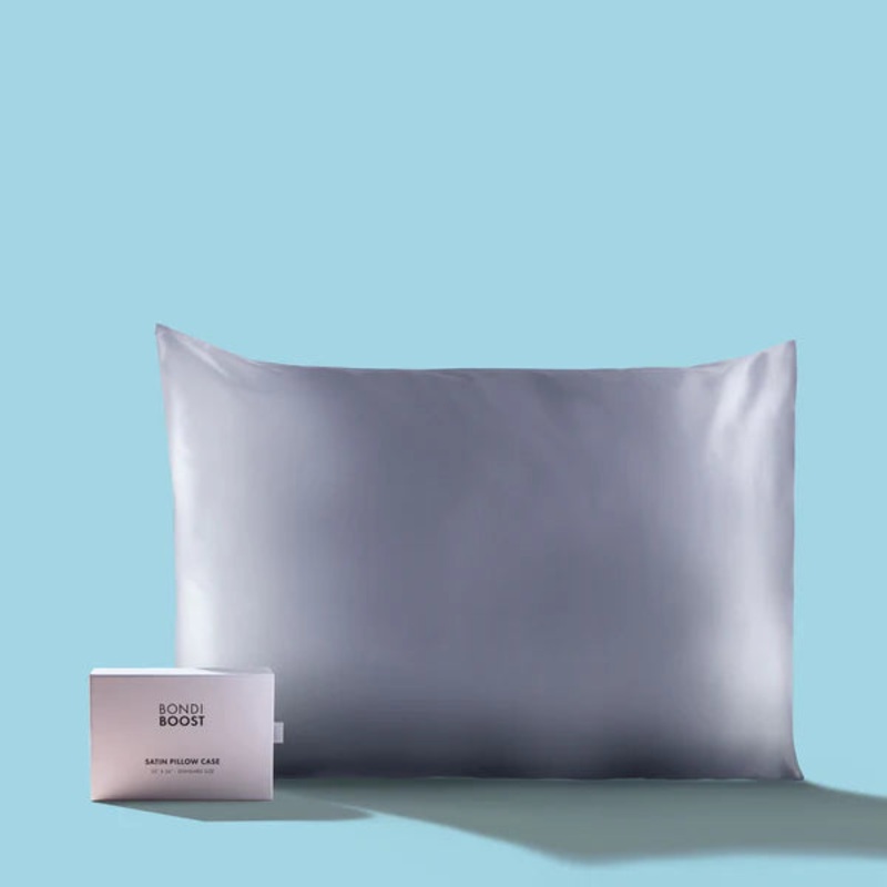BONDI BOOST SATIN PILLOW CASE KING SIZE GREY (SD)
