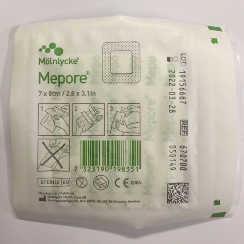 Mepore – Dressings Adhesive Cuts First Aid 7 x 8cm