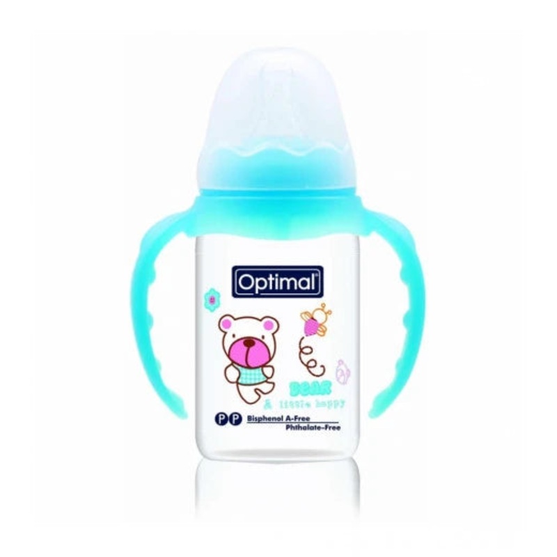 Optimal Slim Waist Bottle With Handle 140Ml Blue ‘Pink ‘White