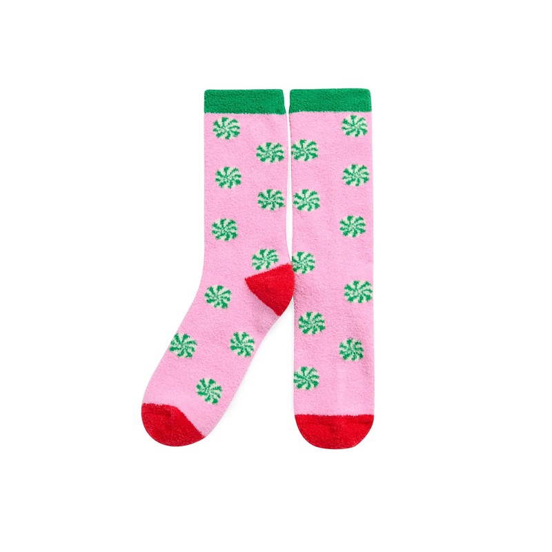 Shiraleah Peppermint Socks, Pink