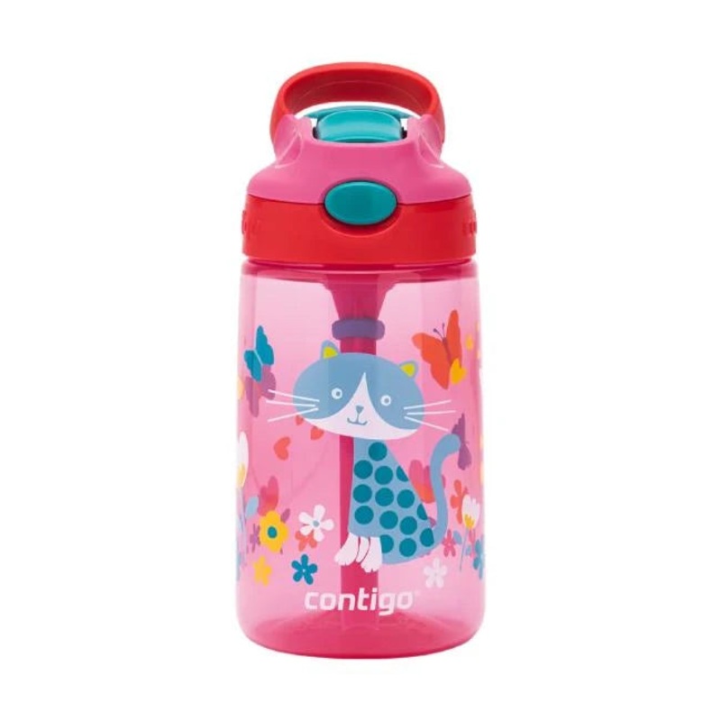 Contigo Autoseal Kids Gizmo Flip 420 ml, Cherry With Cat