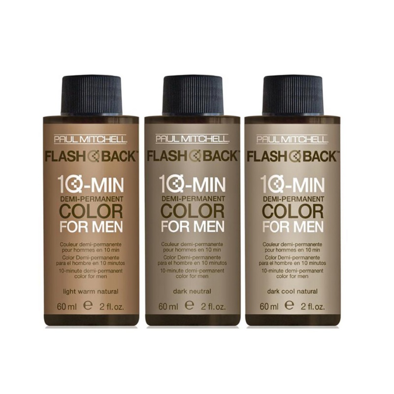 PAUL MITCHELL Flash Back 10 Minute Demi-Permanent Color For Men  |  60ml, Various Colours