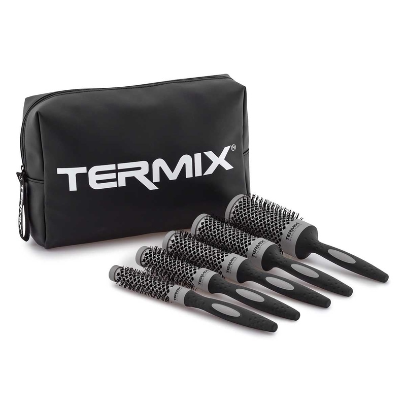TERMIX EVOLUTION BASIC HAIR BRUSHES PROFESSIONAL BAG SET (17, 23, 28, 32, 43)