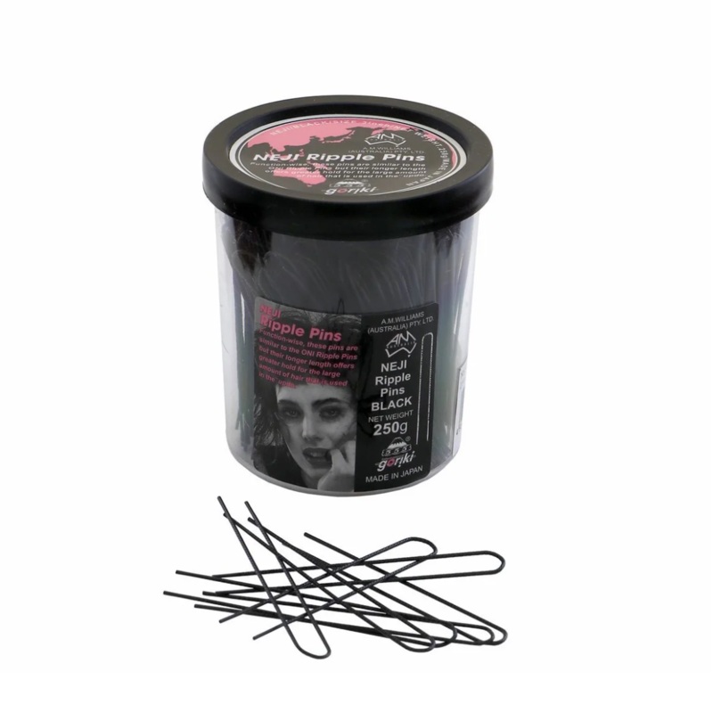 A M WILLIAMS 555 Jumbo Bobby Pins 3″  –  |  170g, Various Colours