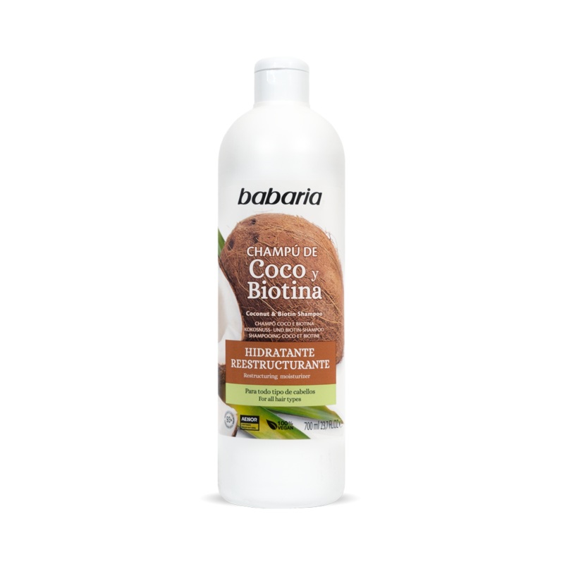 Babaria Coconut & Biotin Moisturizing Shampoo 700ml
