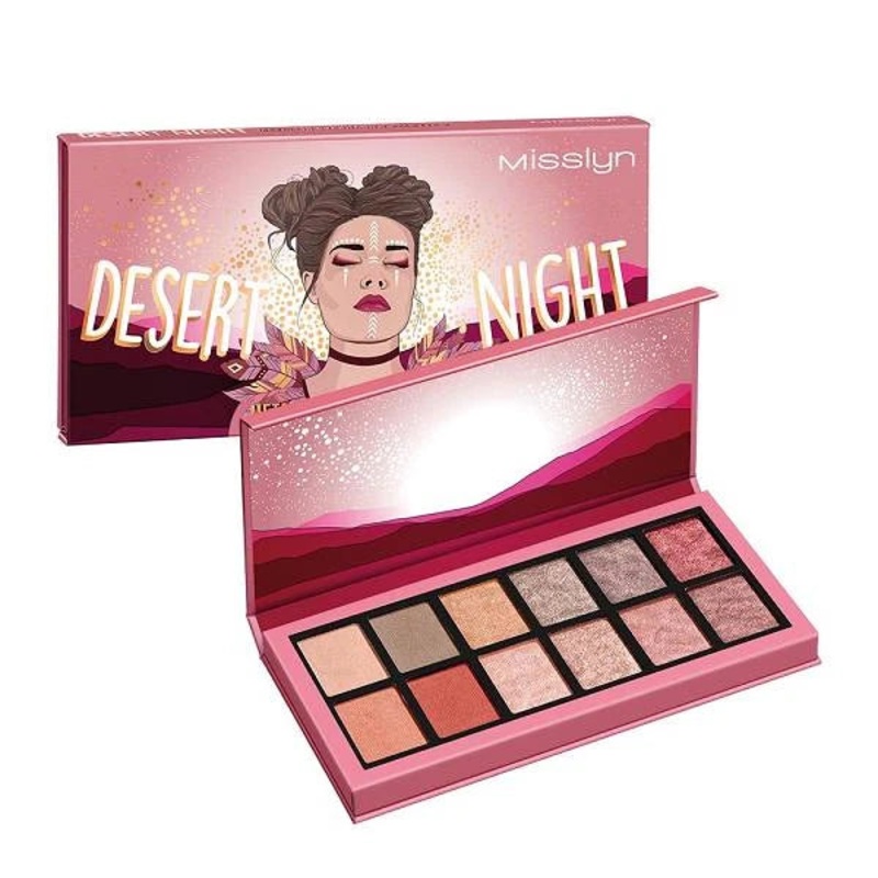 Misslyn Desert Night Metallic Eyeshadow Palette / Flamingo Eyes