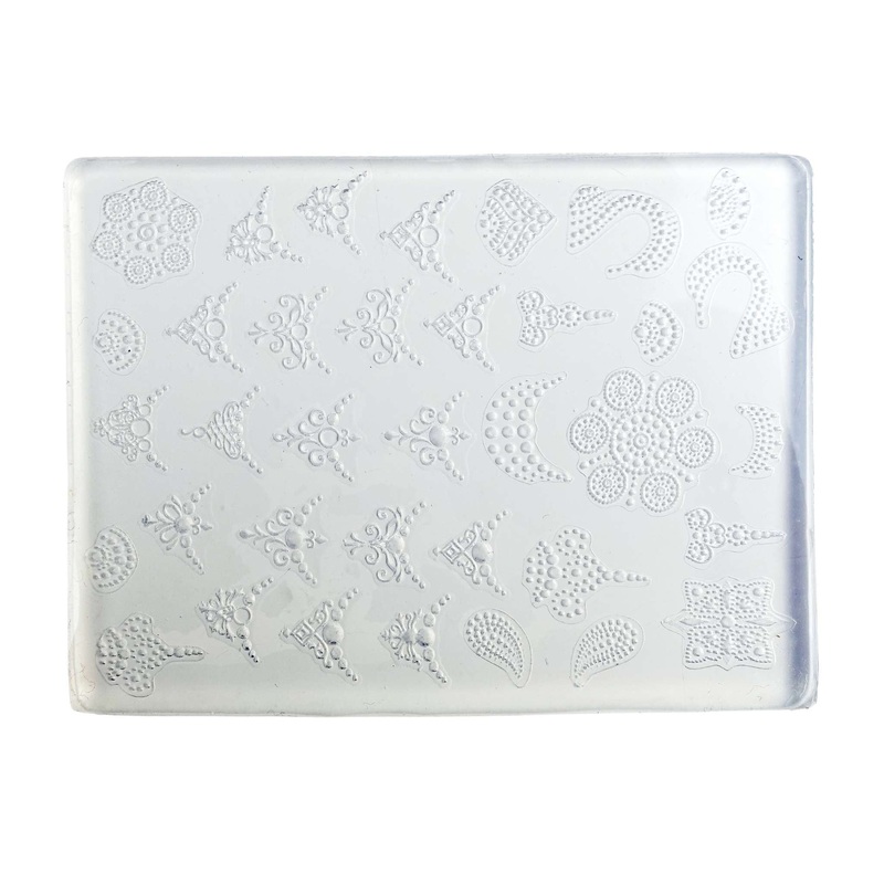 3D Thin Silicone Mold #C-57 – Lace Patterns