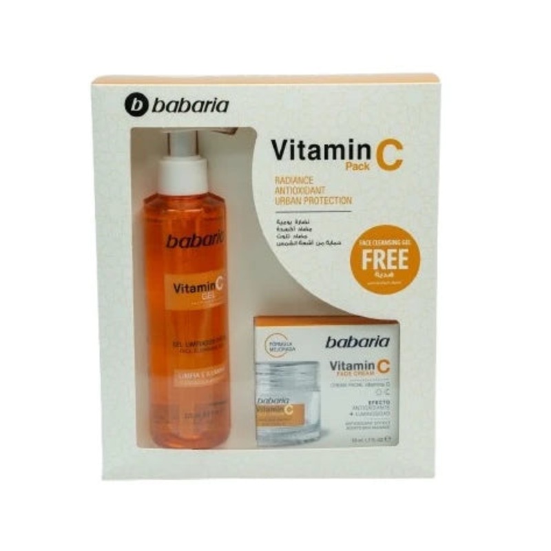 Babaria Vitamin C Pack Cream 30ml + Babaria Vitamin C Cleanser 200ml Free