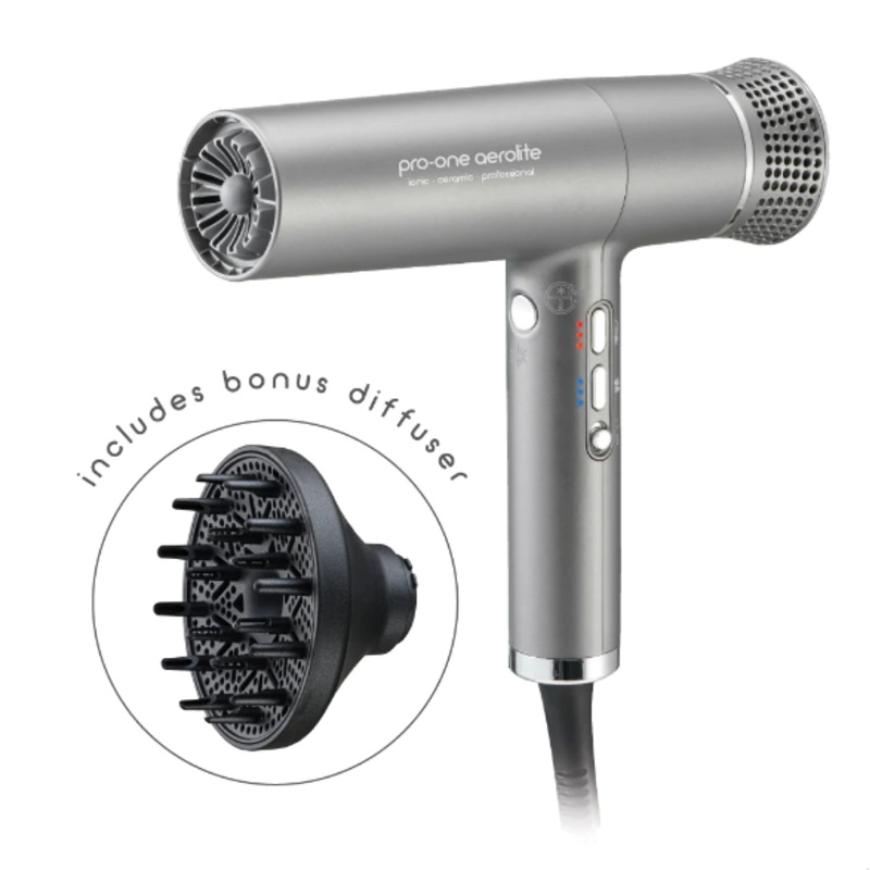 Pro-one Aerolite Hairdryer – Titanium