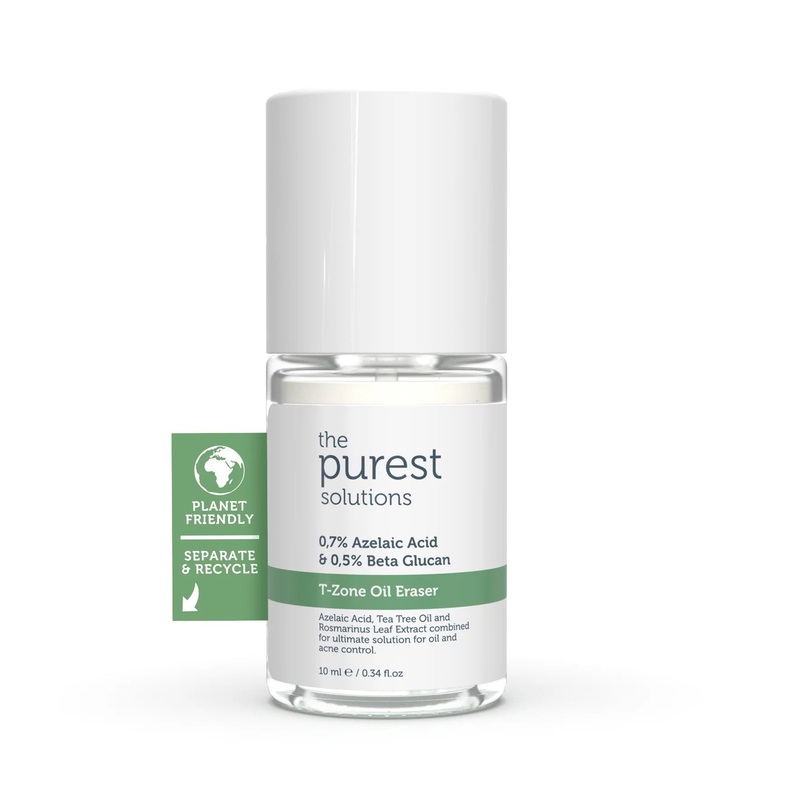 The Purest Solutions Azelaic Acid 0.7% + Beta Glucan 0.5% T-Zone Oil Eraser 10ml