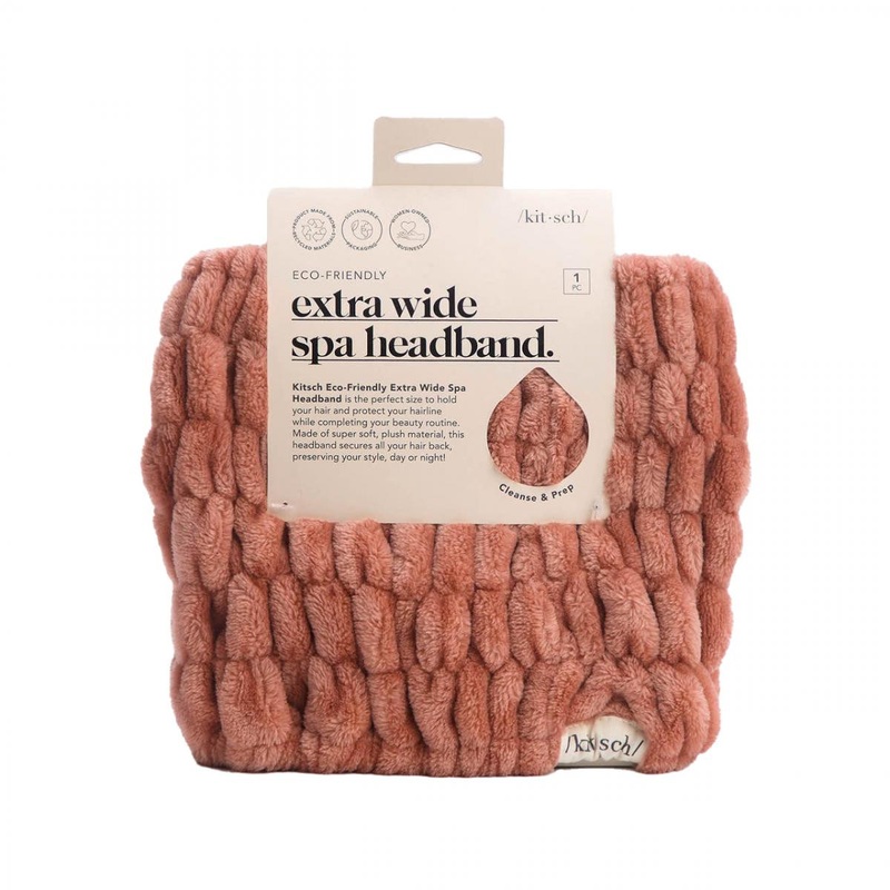 Kitsch — Eco-Friendly Extra-Wide Spa Headband – Dusty Rose