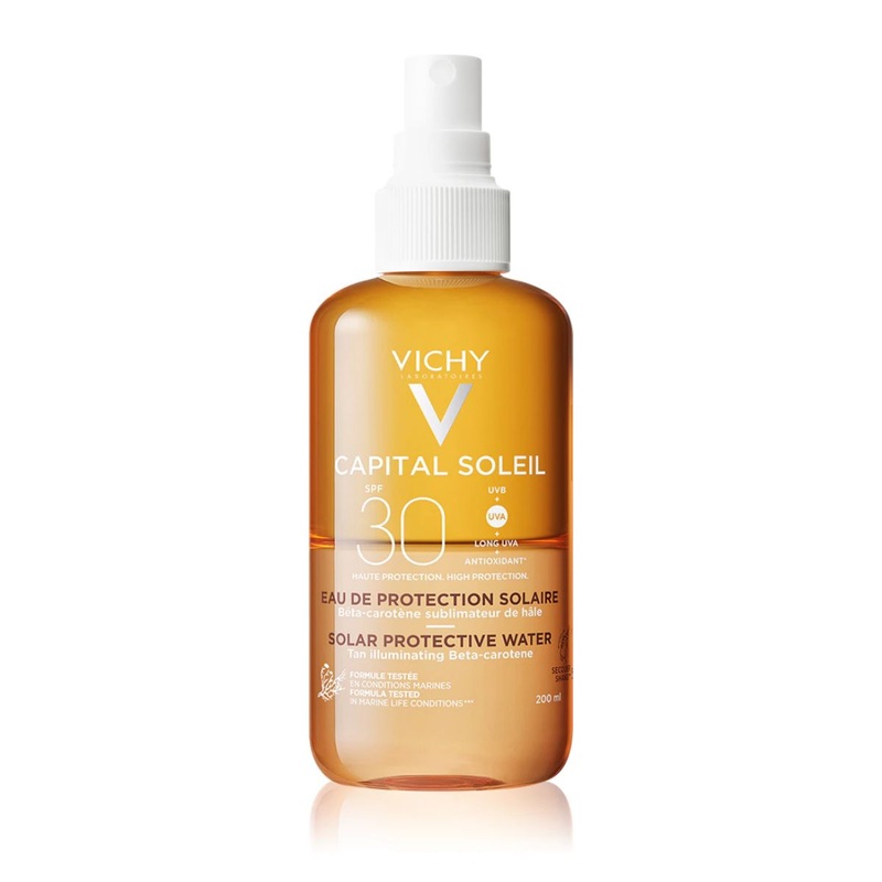 VICHY Capital Soleil Tan Illuminating Sun Protection Water Spray SPF30 200ml- All Skin Types