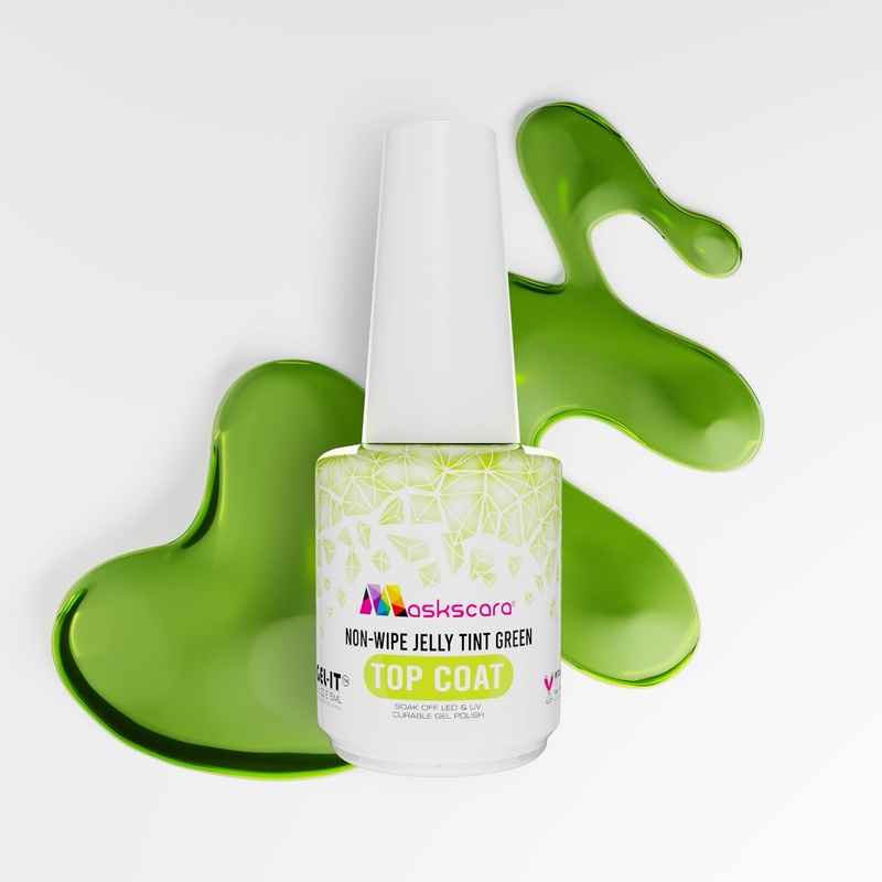 Non Wipe Top Coat – Green Jelly Tint – 15ml