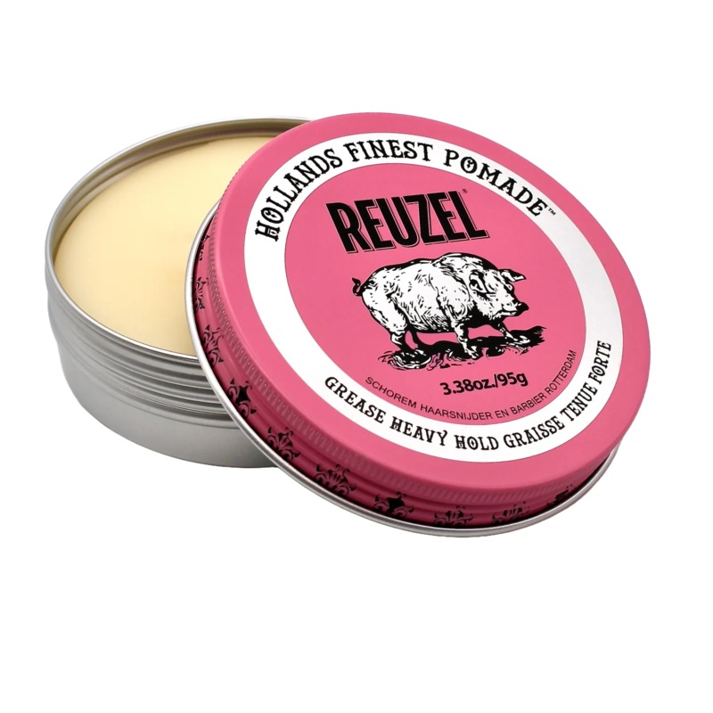 REUZEL PINK HEAVY HOLD GREASE POMADE 95G
