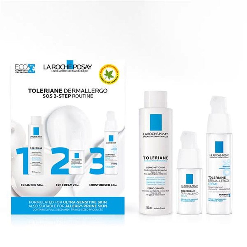 La Roche-Posay Toleriane Dermallergo SOS 3-Step Routine