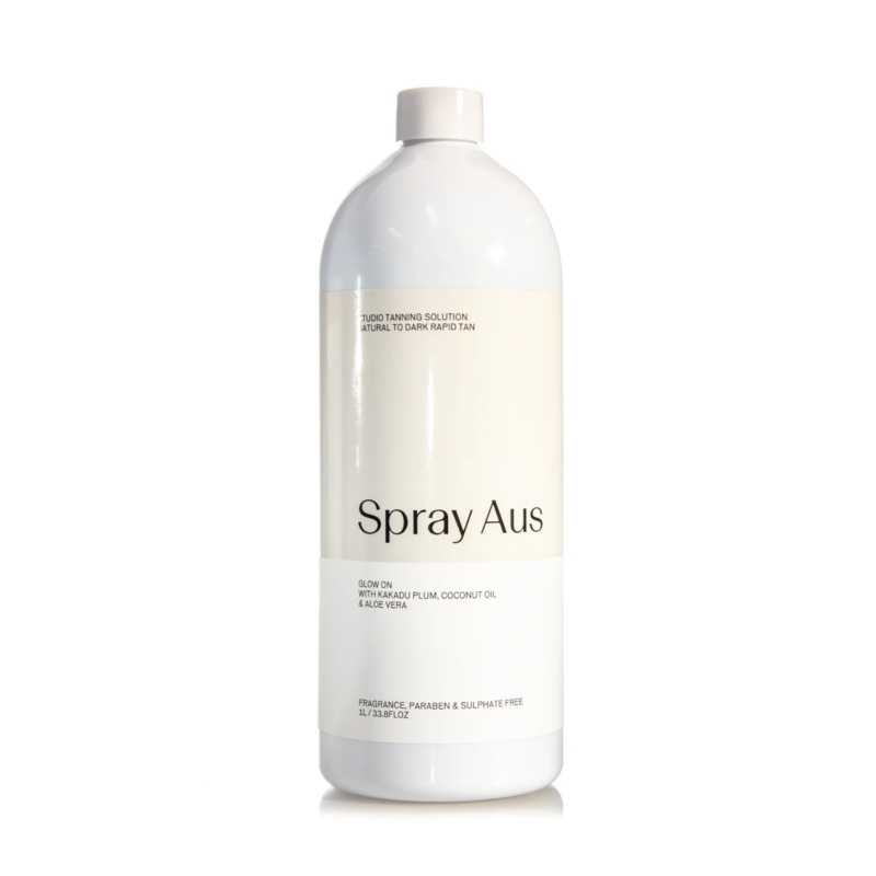 SPRAY AUS PROFESSIONAL TANNING SOLUTION NATURAL TO DARK RAPID TAN 1L