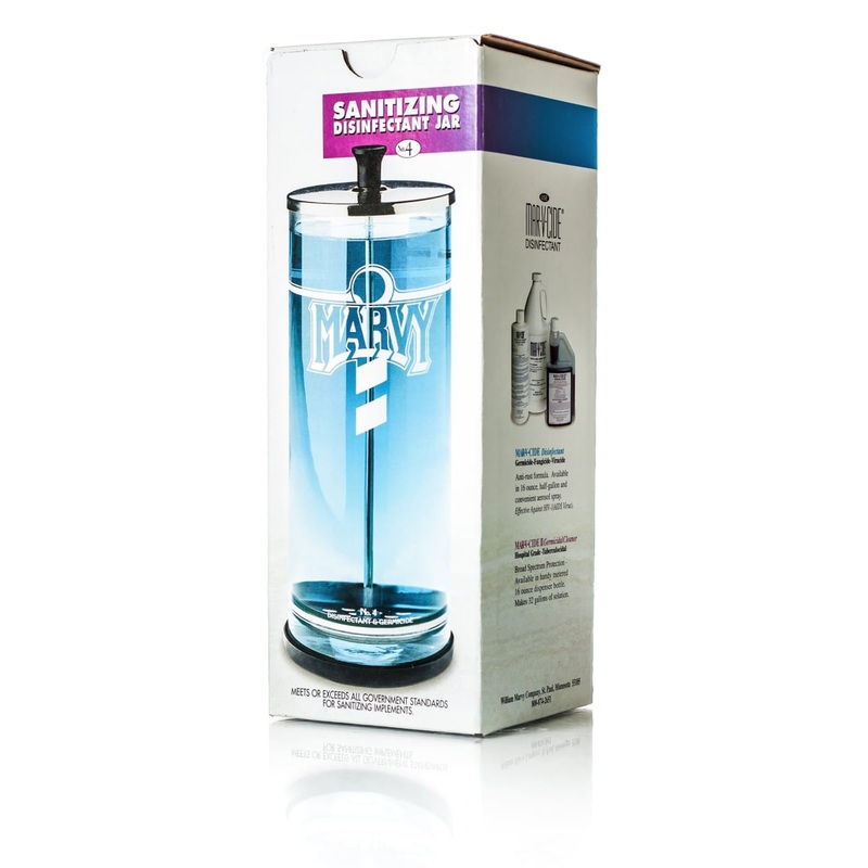 MARVY SANITIZING DISINFECTANT JAR 1.1L GLASS JAR – SJ4