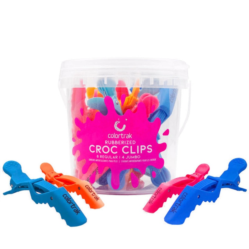 Colortrak Croc Clips Bucket (8 Regular, 4 Jumbo) – 12pcs
