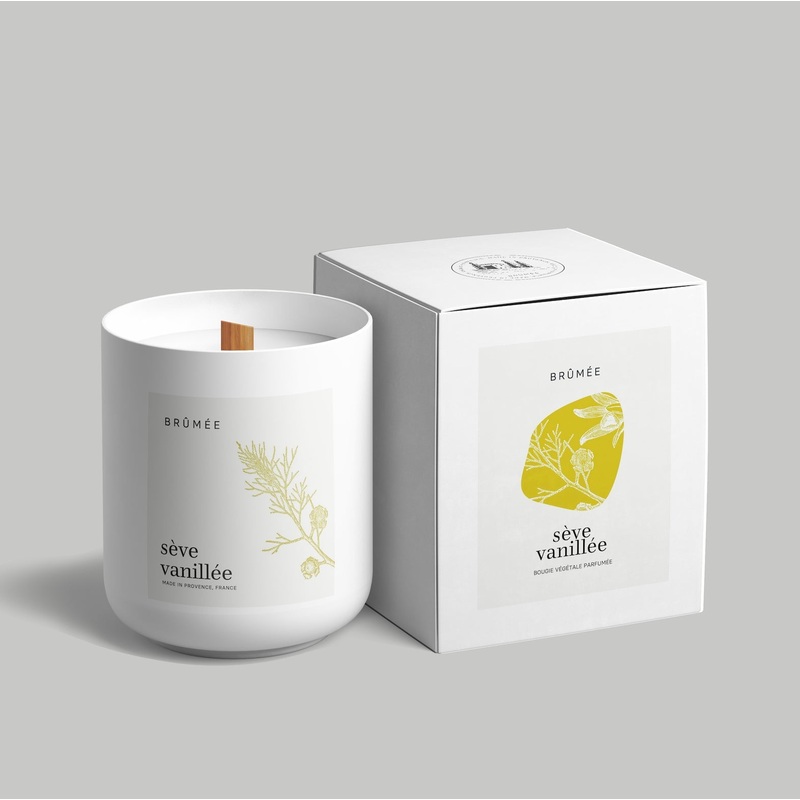 Sve Vanille – Sommerkerze aus Pflanzenwachs und dem Duft von Vanille mit Zedernholz