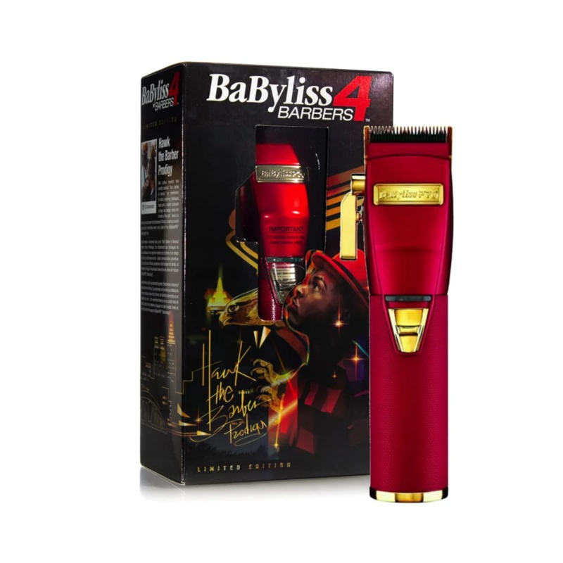 BABYLISS PRO 4 BARBERS RED FX LITHIUM CLIPPER – HAWK THE BARBER PRODIGY